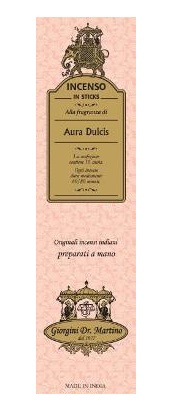 INCENSO AURA DULCIS 10 STICKS - dottorbianchi.it