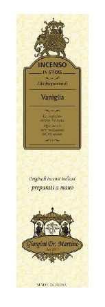 INCENSO VANIGLIA 15 G - dottorbianchi.it
