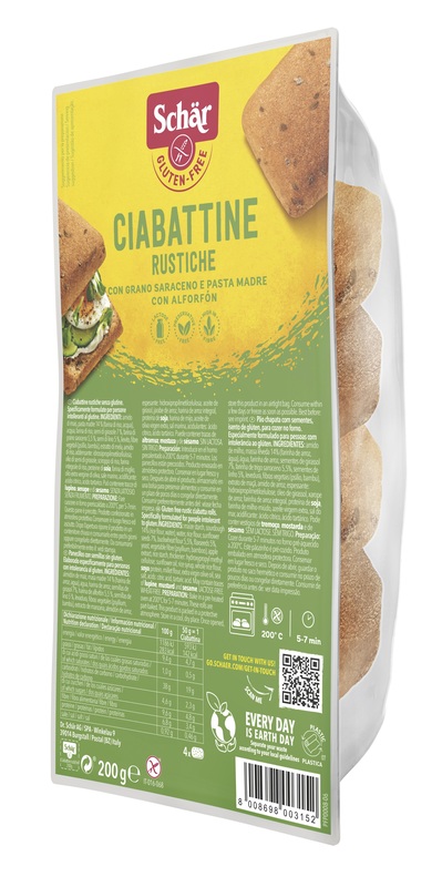 SCHAR CIABATTINE RUSTICHE SENZA LATTOSIO 200 G - dottorbianchi.it