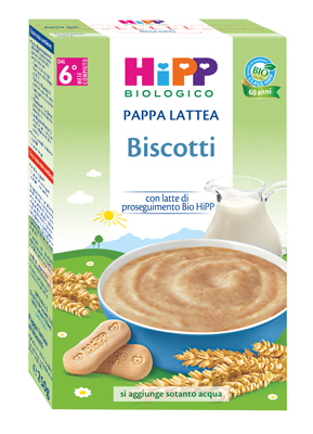 HIPP BIO PAPPA LATTEA BISCOTTI 250 G - dottorbianchi.it