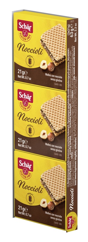SCHAR NOCCIOLI' WAFERS CON NOCCIOLE 3 PEZZI DA 21 G - dottorbianchi.it