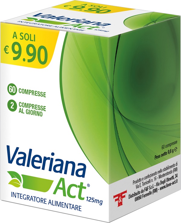 VALERIANA ACT 125 MG 60 COMPRESSE DA 125 MG - dottorbianchi.it