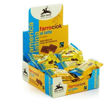BISCOTTO DI FARRO E CIOCCOLATO AL LATTE BIO FAIRTRADE 28 G - dottorbianchi.it