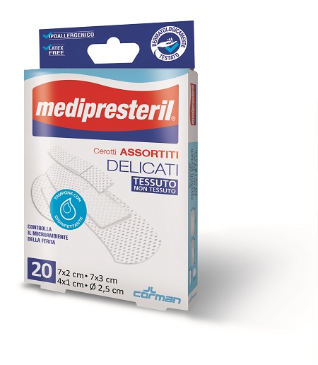 CEROTTO GRANDE MEDIPRESTERIL DELICATO TNT 7X3CM 20 PEZZI - dottorbianchi.it