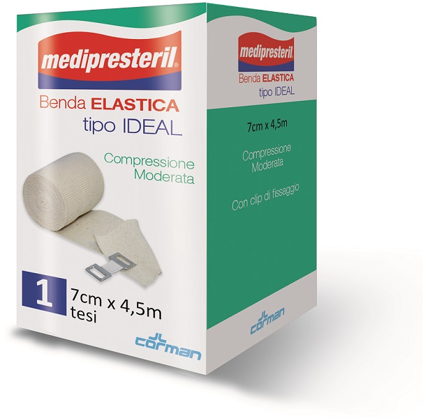 BENDA ELASTICA MEDIPRESTERIL IDEAL CM7X45MT - dottorbianchi.it