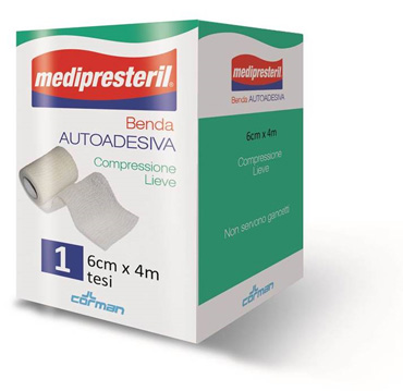 BENDA ADESIVA MEDIPRESTERIL 6X400CM - dottorbianchi.it