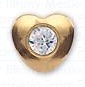 INVERNESS ORECCHINI CUORE CRYSTAL PLACCATI ORO R25C1 - dottorbianchi.it