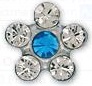 INVERNESS ORECCHINI FIORE CRYSAL/ZAFFIRI GAMBO TITANIO R119ST - dottorbianchi.it
