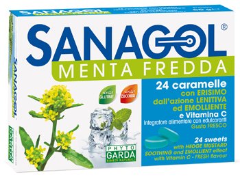 SANAGOL MENTA FREDDA 24 CARAMELLE - dottorbianchi.it
