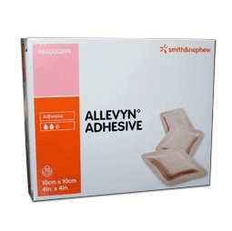 MEDICAZIONE ALLEVYN ADHESIVE 10 CM X 10 CM 10 PEZZI - dottorbianchi.it