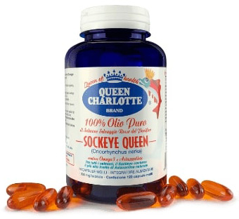 OLIO PURO SALMONE SELVAGGIO ROSSO 120 CAPSULE - dottorbianchi.it