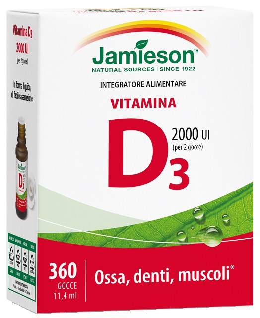 JAMIESON VITAMINA D GOCCE 11,4 ML - dottorbianchi.it