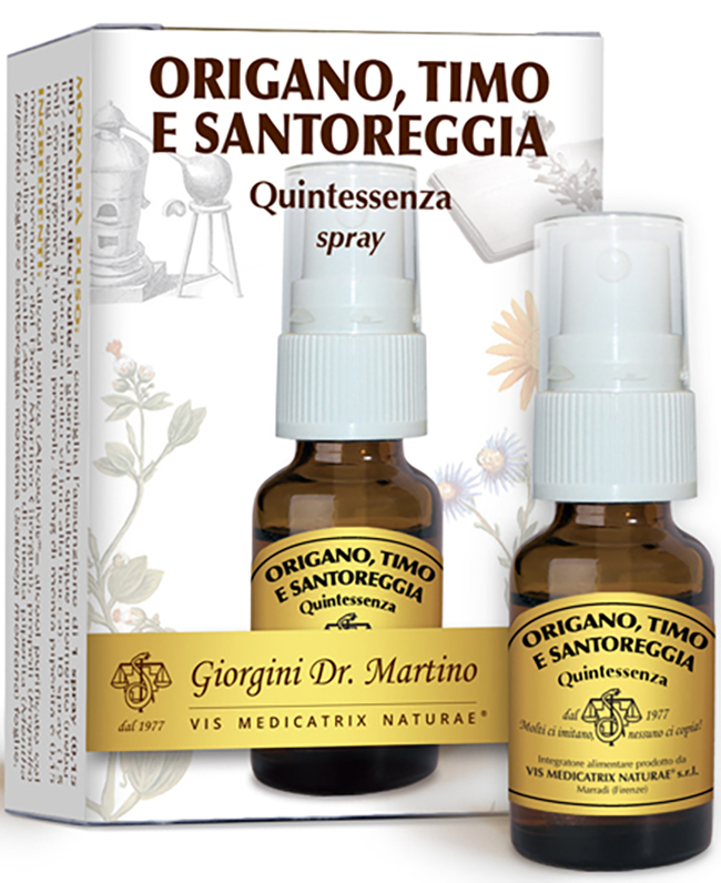 ORIGANO TIMO SANTOREGGIA QUINTESSENZA SPRAY 15 ML - dottorbianchi.it