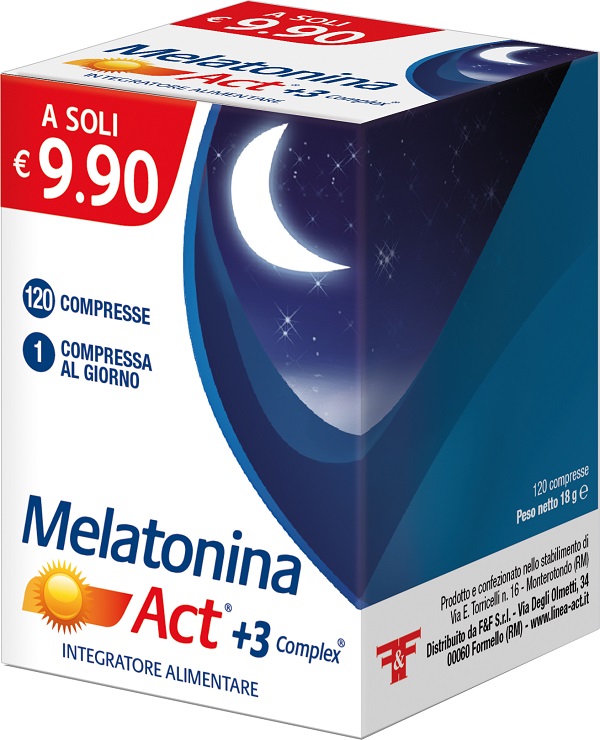 MELATONINA ACT 1MG +3 COMPLEX 120 COMPRESSE - dottorbianchi.it