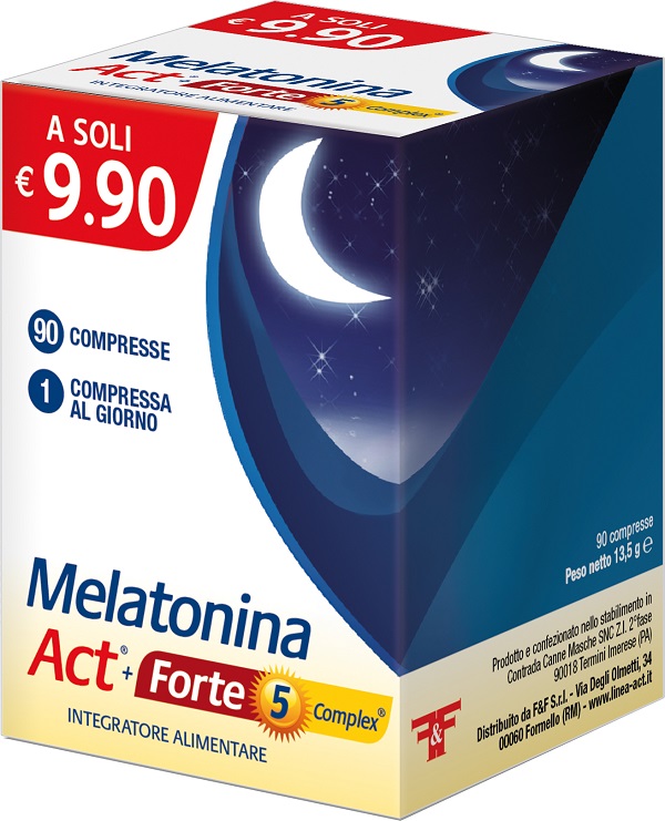 MELATONINA ACT 1MG + FORTE 5 COMPLEX 90 COMPRESSE - dottorbianchi.it