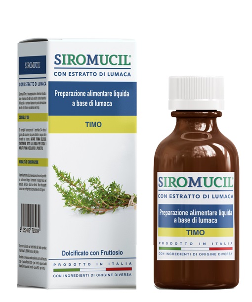 SIROMUCIL PREPARATO ALIMENTARE CON ESTRATTO DI LUMACA AL TIMO 150 ML - dottorbianchi.it