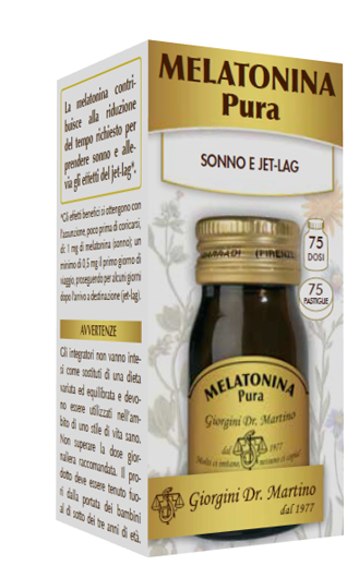 MELATONINA PURA 75 PASTIGLIE - dottorbianchi.it