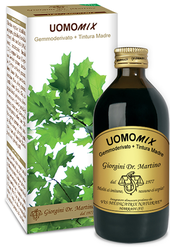 UOMOMIX GEMMODERIVATO + TINTURA MADRE SENZA ALCOOL 200 ML - dottorbianchi.it