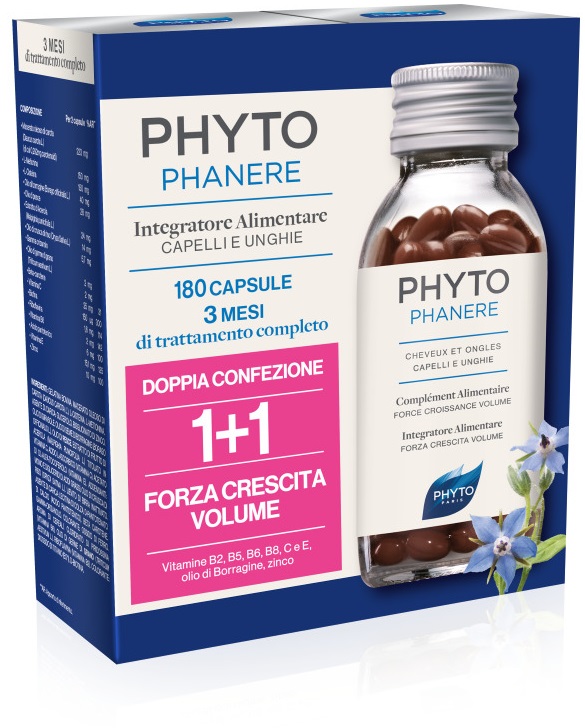PHYTO PARIS PHYTOPHANERE INTEGRATORE ALIMENTARE CAPELLI/UNGHIE 90+90 CAPSULE - dottorbianchi.it