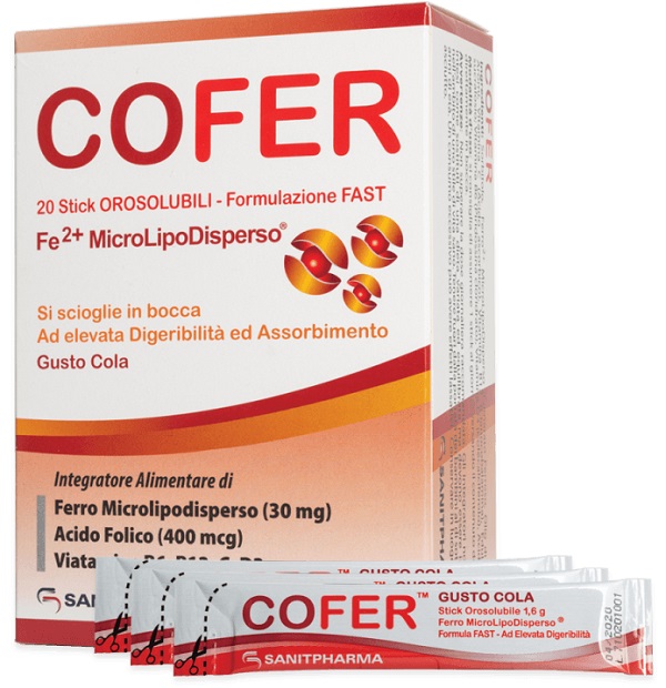 COFER 20 STICK OROSOLUBILI GUSTO COLA - dottorbianchi.it