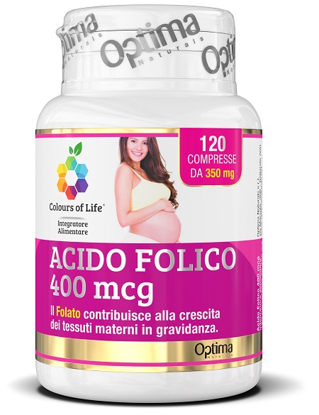 COLOURS OF LIFE ACIDO FOLICO 400 MCG 120 COMPRESSE 350 MG - dottorbianchi.it