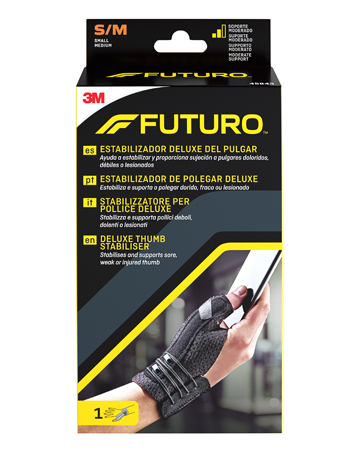 STABILIZZATORE PER POLLICE FUTURO NERO SMALL/MEDIUM 1 PEZZO - dottorbianchi.it