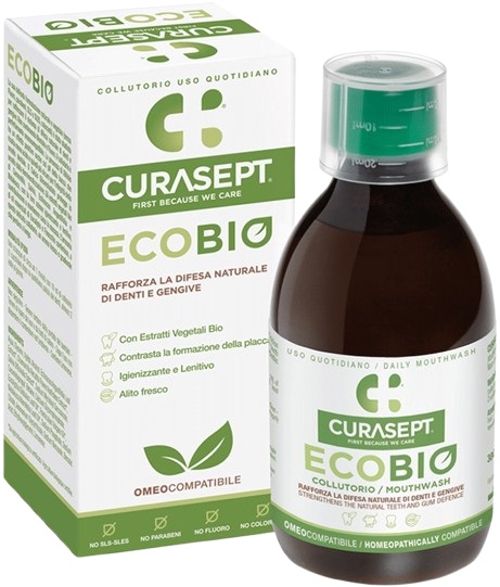 CURASEPT COLLUTORIO ECOBIO 300 ML PHARMADENT - dottorbianchi.it