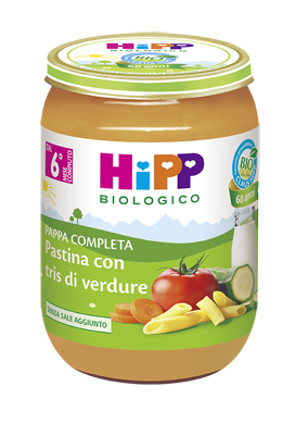 HIPP BIO HIPP BIO PAPPA PRONTA PAST TRIS DI VERDURE 190 G - dottorbianchi.it