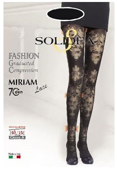 MIRIAM LACE 70 COLLANT FANTASIA NERO 4XL - dottorbianchi.it