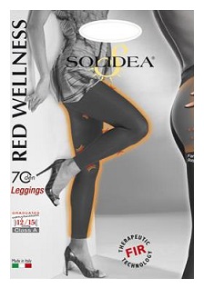 RED WELLNESS 70 LEGGINGS BIANCO 5XXL - dottorbianchi.it