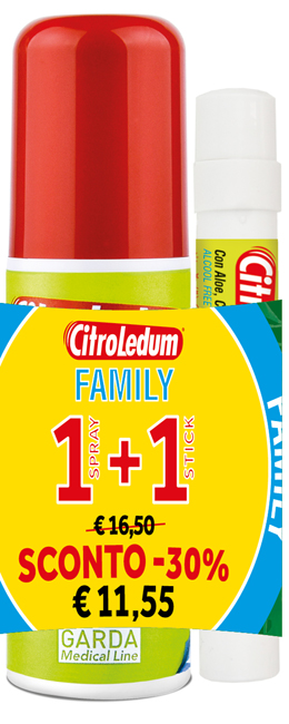 CITROLEDUM FAMILY KIT SPRAY 75 ML + STICK 10 ML - dottorbianchi.it