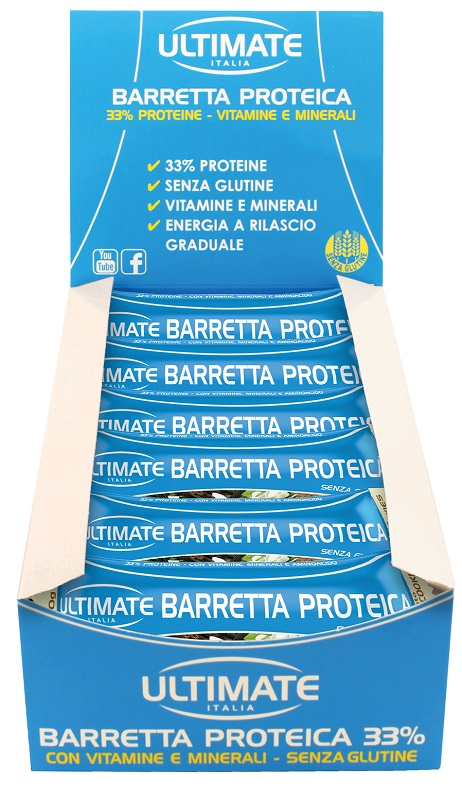 ULTIMATE BARRETTA PROTEICA GUSTO VANIGLIA E COOKIES 24 PEZZI - dottorbianchi.it