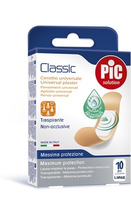 CEROTTO PIC CLASSIC 25X72 MM 10 ANTIBATTERICO 10 PEZZI - dottorbianchi.it
