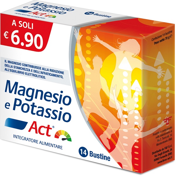 MAGNESIO E POTASSIO ACT 14 BUSTINE 5 G - dottorbianchi.it