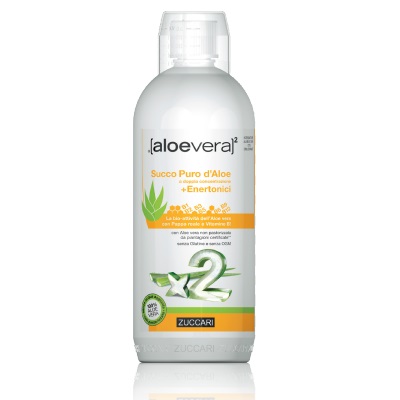 ALOEVERA2 SUCCO PURO D'ALOE DOPPIA CONCENTRAZIONE + ENERTONICI 1 LITRO - dottorbianchi.it