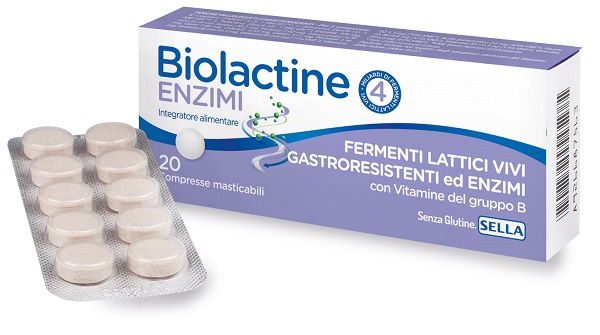 BIOLACTINE ENZIMI 20 COMPRESSE NUOVA FORMULA - dottorbianchi.it