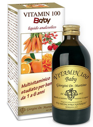 VITAMIN 100 BABY LIQUIDO ANALCOLICO 200 ML - dottorbianchi.it
