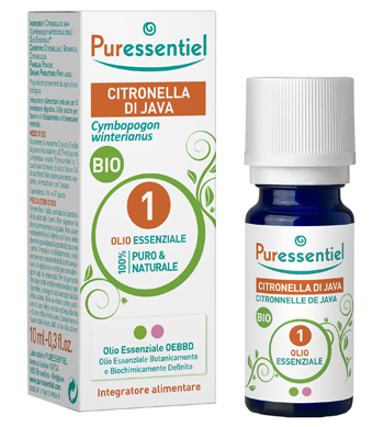 PURESSENTIEL CITRONELLA JAVA OLIO ESSENZIALE BIO 10 ML - dottorbianchi.it