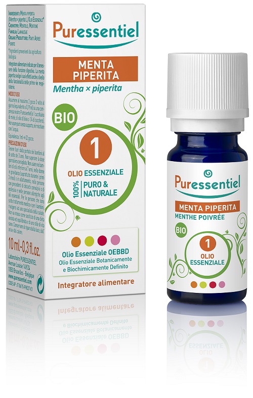 PURESSENTIEL MENTA PIPERITA OLIO ESSENZIALE BIO 10 ML - dottorbianchi.it