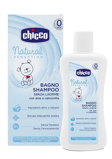 CHICCO BAGNO SHAMPOO NATURAL SENSATION 200 ML - dottorbianchi.it