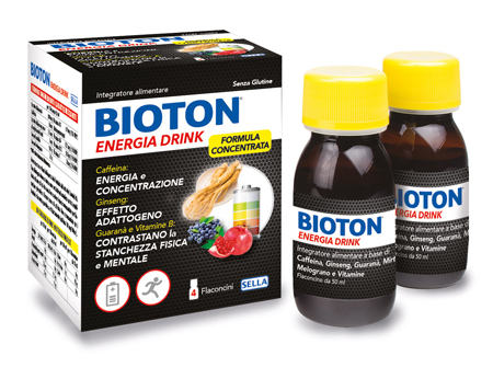 BIOTON ENERGIA DRINK 4 FLACONCINI X 50 ML - dottorbianchi.it