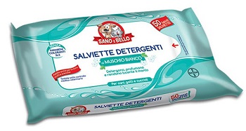 SANO E BELLO SALVIETTE DETERGENTI MUSCHIO BIANCO 50 PEZZI - dottorbianchi.it