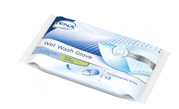 TENA WET WASH GLOVE GUANTO DETERGENTE UMIDIFICATO 8 PEZZI - dottorbianchi.it