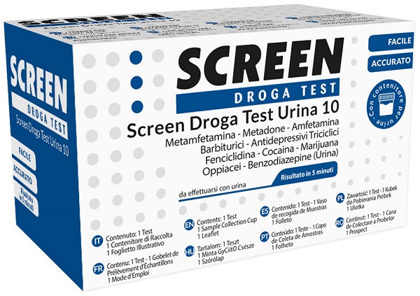 DROGA TEST CHE RILEVA 10 DROGHE TRAMITE URINA RISULTATO PER OGNI DROGA ANALIZZATA SCREEN DROGA TEST URINA 10 - dottorbianchi.it