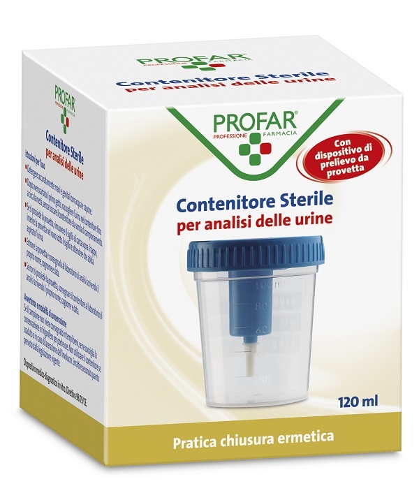CONTENITORE URINE PROFAR CON TAPPO DI SICUREZZA 120ML - dottorbianchi.it