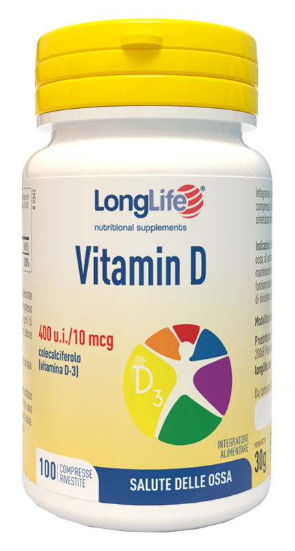 LONGLIFE VITAMIN D 400UI 100 COMPRESSE - dottorbianchi.it