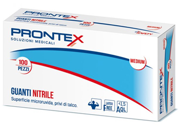 PRONTEX GUANTO IN NITRILE SENZA POLVERE M 7/8 100 PEZZI - dottorbianchi.it