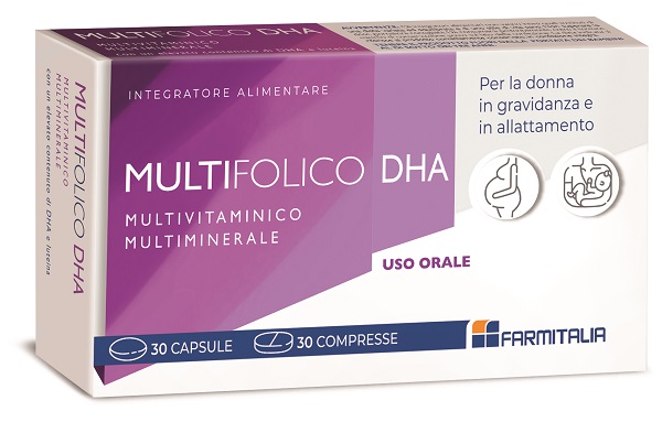 MULTIFOLICO DHA 30 CAPSULE ROSSE + 30 CAPSULE VIOLA - dottorbianchi.it