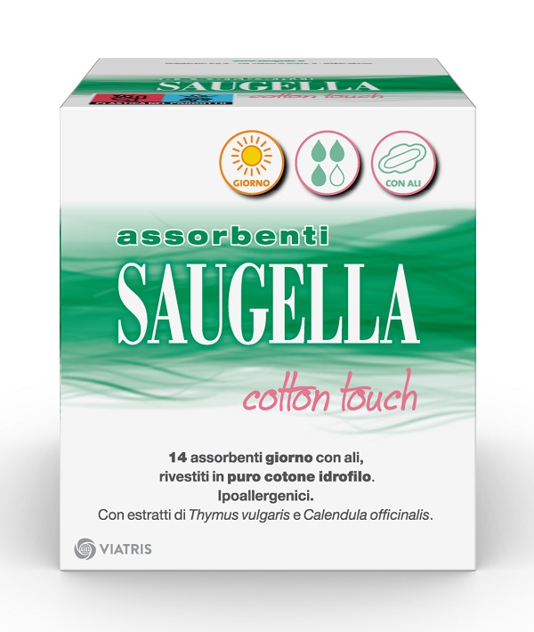 SAUGELLA COTTON TOUCH ASSORBENTI GIORNO 14 PEZZI TAGLIO PREZZO - dottorbianchi.it