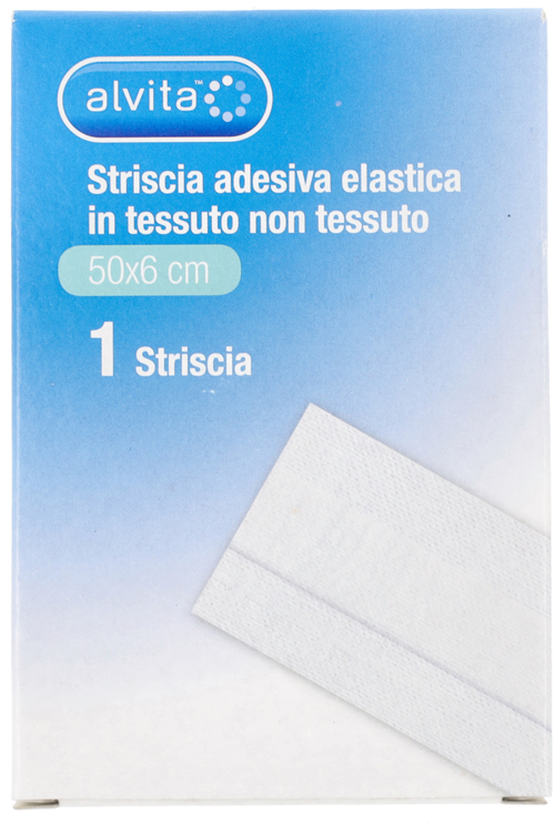 STRISCIA AUTOADESIVA ELASTICA ALVITA TNT 50X6CM - dottorbianchi.it